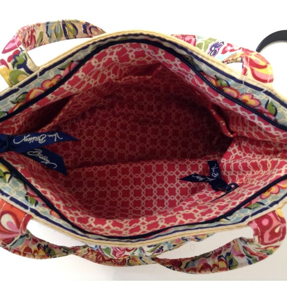 Vera Bradley Purse Shoulder Bag Floral Quilted Hope Garden Retired Pattern Boho - Picture 6 of 13